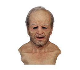 Leverfeest Ander evenement Old man Fake Mask Lifelike Halloween Holiday Funny Super Soft Adult Herbruikbare kinderen Doll speelgoedcadeau 52858