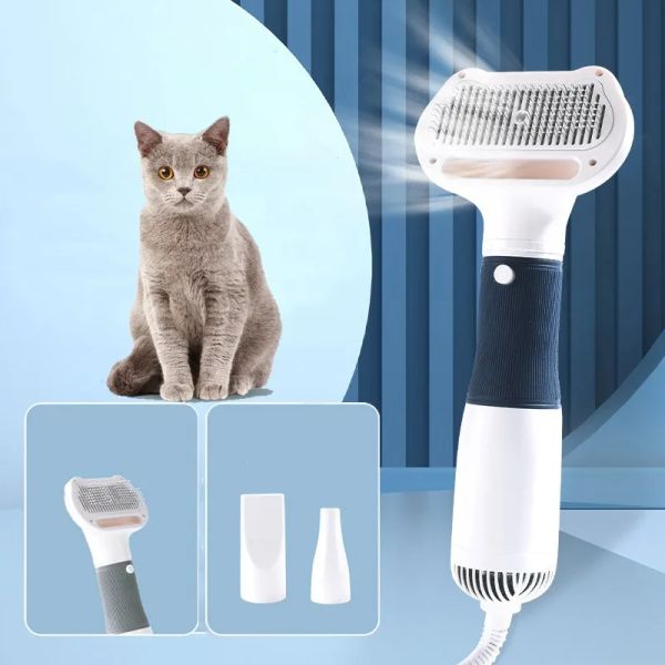 Suministros para mascotas, perros y gatos, secador de pelo 3 en 1 con peine, aseo, vientos fuertes, soplador de agua, tirar del pelo, modelar el viento, belleza para cachorros