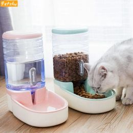 Supplies Petshy 3,8L Cat pour animaux de compagnie Automatiques mangeoires en plastique Bouteille d'eau de grande capacité à grande capacité Dispensateur de nourriture chiens chiens alimentant bols