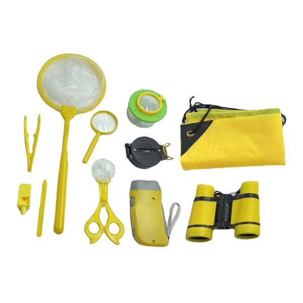 Fournitures Kit de Capture d'Insectes en Plastique Kit de Capture d'Insectes Éducatif Boussole 11 Pièces Kit d'Explorateur en Plein Air pour Camping Aventures dans la Jungle Randonnée