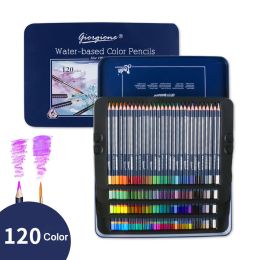 Suministros de lápices de acuarela profesionales de 48 lápices de dibujo de arte multicolor en tonos brillantes suministros de arte para colorear