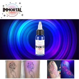 Supplies Purple Light Tattoo Encre Professional Makeup Makeup Corps microblading Easy Coloring Fluorescent Pigment Diyglow UV Tattoo Encre