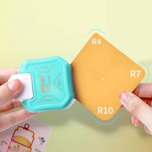 Supplies R4 R7 R10 3 en 1 Punch Corner Border Paper Cutter Hole Round Punchs Photo Carte Puncher Scrapbooking Artisanat DIY Outils de coupe de bricolage