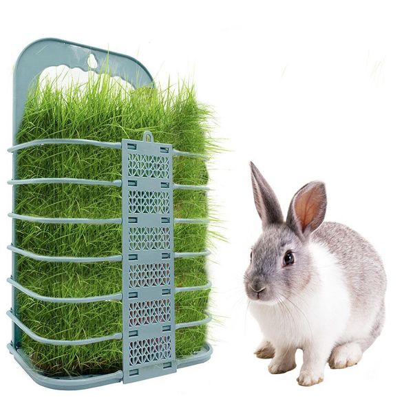 Fournitures Mangeoire à Foin pour Lapin Panier à Légumes de Poulet Pliable Suspendu Mangeoire pour Animal Domestique Cadre de Conteneur de Nourriture Panier d'herbe pour Lapins de Volaille