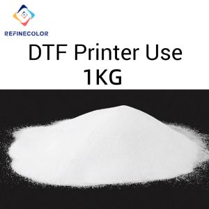 Levert RefineColor 1kg Hot Smelt lijm Poeder Witte kleur DTF -printer Kwaliteit Poeders voor DTF Witte inkten Warmteoverdracht naar stoffen