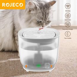 Levert Rojeco Wirelsss pomp kat water fontein automatische huisdier water dispenser filter accessoires Auto drinker voor katten drinkfontein