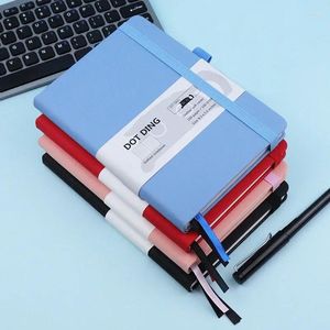 Supplies Stationery Stationery Hard Notebook Skin Leather Pu 80 Feuilles de papier en pointillés Cover Office Office Cover