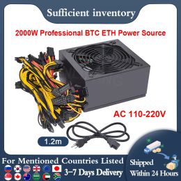 Levert Senlifang ATX PC PFC 2000W 110220V voeding 8 Grafische kaart Ethereum enz. RVN BTC MINING ANTMINER PSU