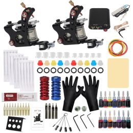 Supplies Tattoo Hines Tattoo Set Gun with Ink Power Alimentation Tattoo Supplies Tools Body Tools Complete Tattoo Accessoires pour débutant