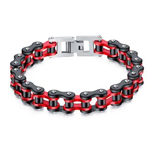 Suministro de cadena de motocicleta de acero inoxidable punk de moda europea y americana Tendencia personalizada Pulsera de bicicleta de acero de titanio Pulsera masculina Diseñador de pulsera 83