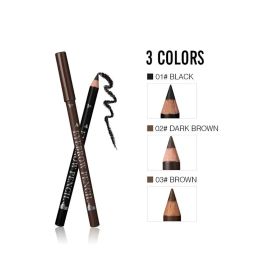 Fourniture des yeux à l'œil crayon imperméable maquillage professionnel femme tatouage Eyes Pen Easy Color Natural Natural Brown Make Up Beauty Nethays Tool