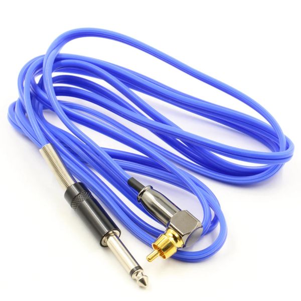 Suministro de Cable de Clip de tatuaje RCA, Cable de silicona de goma TIPTOP para fuente de alimentación de tatuaje, ametralladora de tatuaje, envío gratis