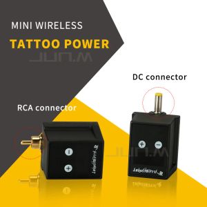 Suministro de batería recargable para máquina, fuente de alimentación inalámbrica para tatuajes, conector RCA/CC, minidispositivo de alimentación para máquina de tatuaje, pluma, fácil de usar