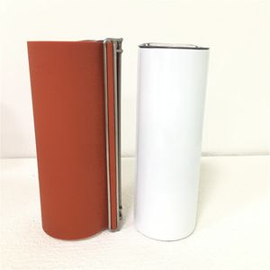 Lever Siliconen Shrink Wraps Recyclebare Warmteoverdracht Pad voor 20oz Sublimatie Rechte Skinny Tumblers Afdrukken