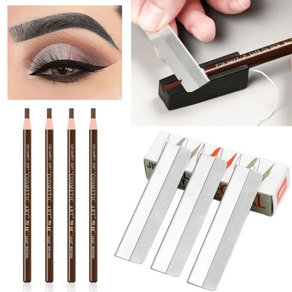 Fourniture d'art imperméable Tint Makeup Eye Brow Pen 5pcs Professional Microblading Crayon Tatouage Tinance Enhancers Cosmetic Wholesale