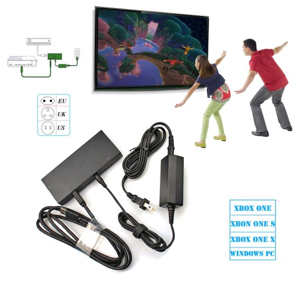 Adaptateur Kinect de fournitures pour Xbox One pour Xboxone Kinect 2.0 Version de l'adaptateur Kinect Alimentation Alimentation US / EU / UK / AU Plug