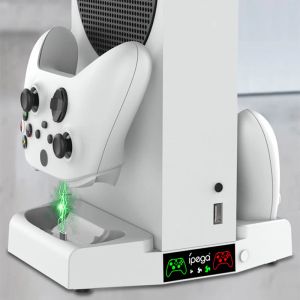 Levert 2022 koelventilatorbasis voor Xbox Series S Controller oplaadstation Gamepad opslagstandaard hoofdtelefoonbeugel voor Xbox-serie