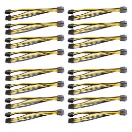 Fournitures 20pack PCIe 8pin à 2x 8 broches (6 + 2) Câble séparateur d'alimentation pour PCI PCI Express Image Carte Y Câble d'extension de séparateur