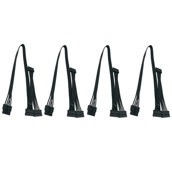 Suministra 4 pcs 5pin a 3 puertos Cable de fuente de alimentación periférica SATA para PSU modular enermax