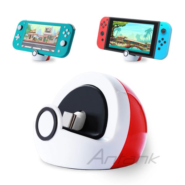 Supports de charge portable Antank pour Nintendo Switch / Switch Lite / Switch Oled, Base de commutation mignonne, avec port USBC pour le jeu Switch