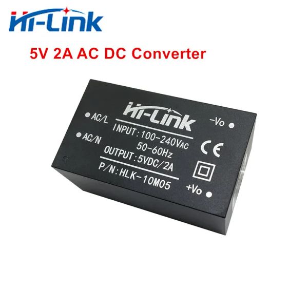 Suministros de envío gratis Hilink 220V 5V 10W 2A AC DC Switching Aislado Paso abajo Módulo de fuente de alimentación Módulo de convertidor CC DC HLK10M05