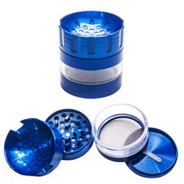 Support Grinder 63 mm à quatre couches Métal Smoke Grinder Conical dents dentaire accessoires de cigarettes en gros