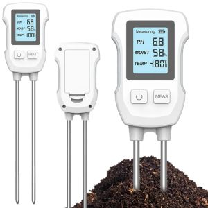 Prend en charge 1PCS 3in1 écran LCD Capteur de sol numérique Capte de sol Testeur de sol PH Moisture Temper température Test Garden Farm Instrument Détecteur