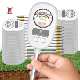 Prend en charge le testeur de sol 4 en 1, humidimètre du sol, outil de mesure de jardinage domestique, kit de test de PH pour jardin, fleurs, pelouse, ferme, utilisation intérieure et extérieure