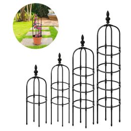 Supports Support de tour de Support de plante de treillis d'obélisque de jardin pour le décor de treillis de jardin résistant aux intempéries de vignes de treillis de cadre de vigne de fleur