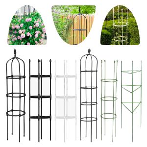 Supports Jardin Treillis Étagère Fleur Tour Support Rack Plugin Cadre Rose Vigne Tomate Escalade Formateur Plante Légume Croissance Stander