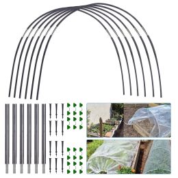 Ondersteunt kasondersteuning Hoops DIY Garden Grow ondersteuningstunnel Flexibel herbruikbaar ondersteuningsframe voor mini -kas duurzaam en stabiel
