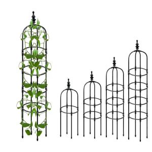 Supports Tour Obélisque Jardin Treillis Plante Cadre D'escalade Jardinière Extérieure Jardin Obélisque Treillis Portable Plante Support Tour