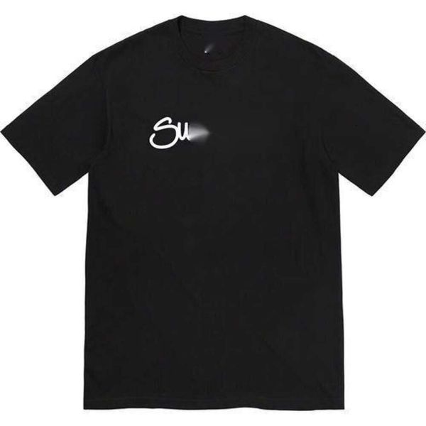 Supre Letter T-shirt Designer Tee Luxury Fashion Letter Imprimé Homme Tshirts Hand Style Courte à manches Cursive Impression Cursive Tendance