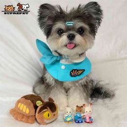 Cuello de perro de estilo coreano de Supepet Asistentes de vuelo elegantes Cosplay Cat Collares para peluche lindos baberos gatitos cachorro accesorios para perros 210729