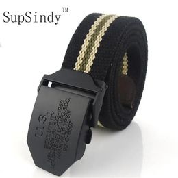SupSindy US ceinture en toile pour hommes boucle en alliage noir ceinture militaire ceintures tactiques de l'armée pour hommes de qualité supérieure sangle pour jeans 240110