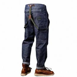 supzoom Nieuwe Collectie Top Fi Herfst En Winter Casual Overalls heren Fiable Losse Vettige Multi-pocket Cargo Denim Jeans 740u #