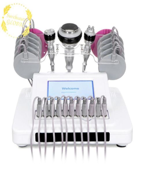 Surebeauty EMS Digital 40K Cavitación Microcorriente Electrodo Estimulación Cuerpo Máquina de adelgazamiento Spa Cavit Equipo de belleza ultrasónico4692936