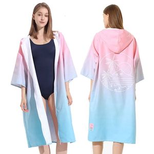 Surf Poncho Beach Bath serviette Microfibre homme adulte femme