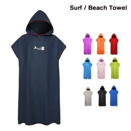 SURF PONCHO Changer de serviette à capuche robe Microfibre Back Backet Bath Sweet Wets pour adultes 240506