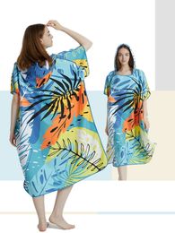 Surf Poncho Towel QuickDry Hoodie MicroFiber Beach Robe Veranderend zwemmen voor volwassenen A20 240409