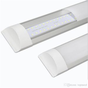 Opbouw LED-latten dubbele rijbuizen lichten 2ft 3ft 4ft T8 armatuur purificati led tri-proof light tube 20w 30w 40w 85-265v 5050