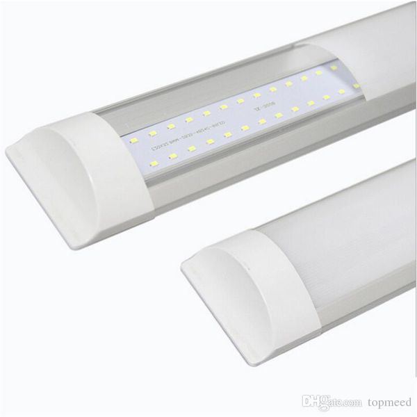 Tubes à double rangée de réglettes LED montés en surface Lumières 2FT 3FT 4FT T8 Luminaire Purificati LED Tube lumineux tri-preuve 20W 30W 40W 85-265V 5050