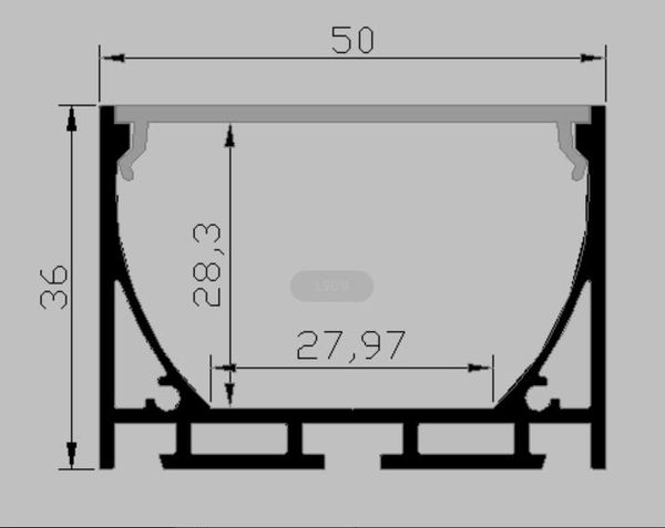 Envío Gratis, perfil de aluminio ligero Led montado en superficie para difusor de tiras Led, canal de aluminio extruido Led