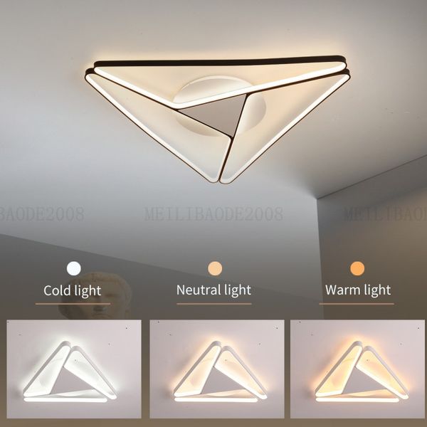 Luminárias de teto LED modernas montadas na superfície para sala de estar quarto sala de estudo pintada 90-265V luminária de escritório iluminação de escritório