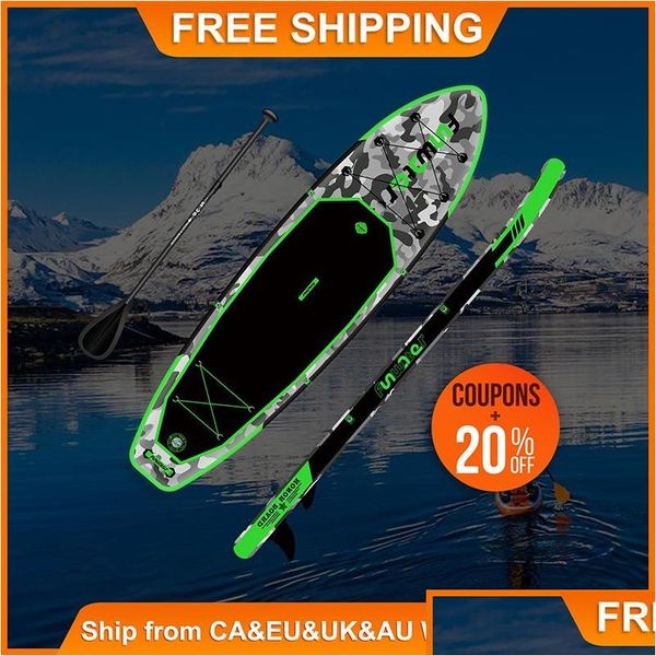 Tablas de surf Funwater Paddle Board Tabla de surf Stand Up Paddleboard Tabla inflable Surf Venta al por mayor Ca Eu Almacenes Padel Surf Sportin Dhgot