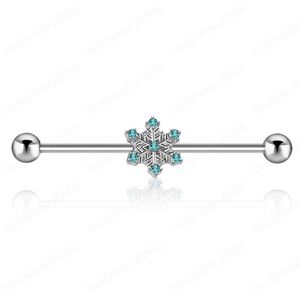 Boucle d'oreille en acier chirurgical pour hommes et femmes, 38mm, 14G, Helix Cartilage, haltères industriels, Piercing, bijoux de corps, 50 pièces