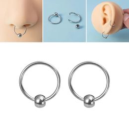 Acier chirurgical captif perle anneau cerceau nez Septum Piercing boucles d'oreilles Tragus hélice Daith oreille Cartilalge lèvre bijoux de corps