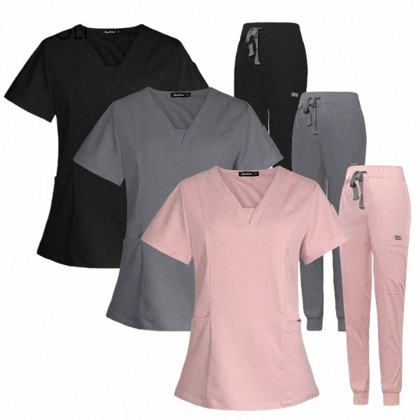 Uniformes chirurgicaux Femme Enfermera Accesorios Hôpital Salle d'opération Hommes Scrubs Vêtements de travail Service de santé Vêtements d'allaitement Unisexe z9F4 #