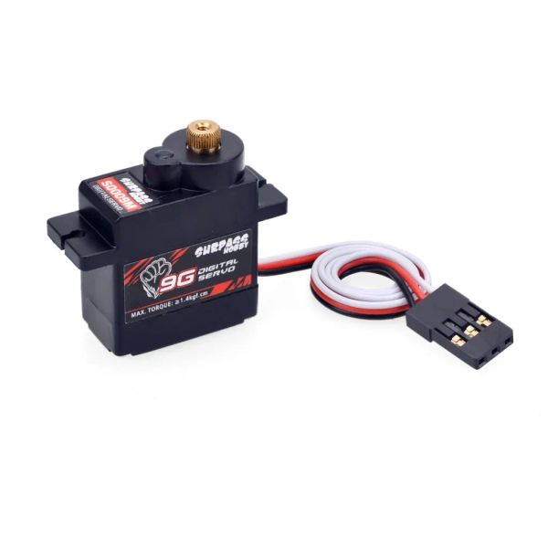 Hobby Surpass S0009M 9G Motor de engranaje de metal ServOS para el avión RC Robot CAR DUTA ALIMINO Barco de helicóptero