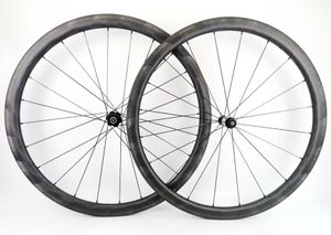 Surper light versie carbon fietswielen 38 mm diepte 25mm breedte clincher / buisvormige racefiets carbon wielset met AC3 remoppervlak